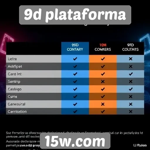 Comparativo de desempenho entre dispositivos na 9d plataforma
